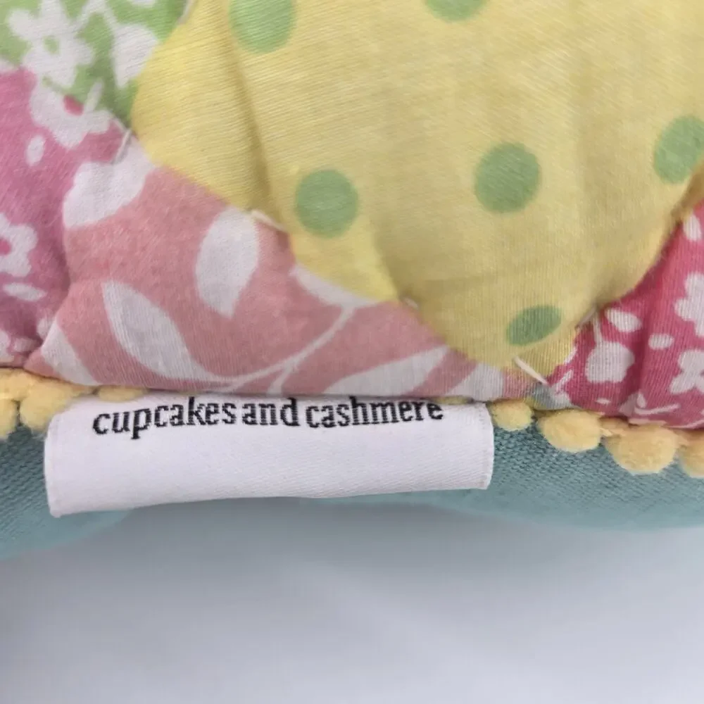 Cupcakes And Cashmere Spring Quilted Design Pillow 12x15